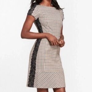 Vintage Brooks Brothers Lace-Trim Sheath Dress
